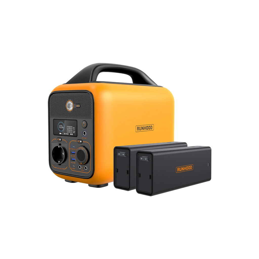 Runhood Portable Power Station Set RALLYE 600/1200W / 648 Wh